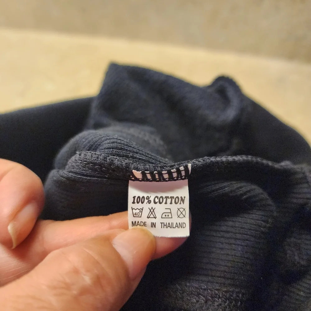 Normandy Day June 6th 1944 Black Crew Neck Pullover Ribbed Side NWOT Size M